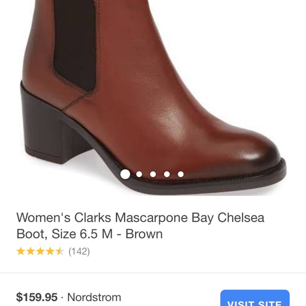 Clark’s leather booties